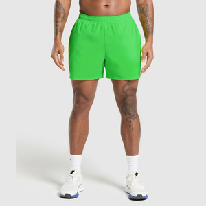 Venta al por mayor de poliéster ligero gimnasio entrenamiento pantalones cortos para correr para hombres personalizado OEM ODM ropa deportiva ecológica patrón sólido bolsillos - Product Image 1