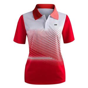 เสื้อโปโลผู้หญิงแฟชั่นวัสดุโพลีเอสเตอร์ขี่ม้าสไตล์กอล์ฟขายส่งคุณภาพสูงปรับแต่งได้ - Product Image 1