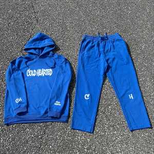 Custom Wholesale Stylish <b>Mens</b> Pullover <b>Crop</b> Hoodie and Sweat <b>Pants</b> Two Piece Set 100% Organic Cotton Sweatsuits for <b>Men</b> - Product Image 1