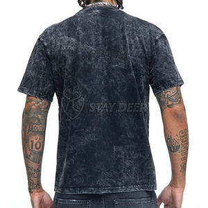 Camiseta Desteñida por el Sol, Camiseta de Algodón Personalizada para Hombre, Camiseta Lisa de Alta Calidad para Impresión OEM/ODM - Product Image 4