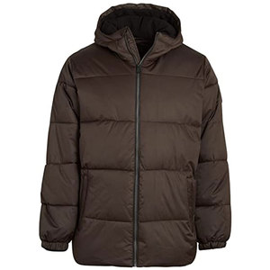 Vestes d'hiver sur mesure, col montant, design à capuche, séchage rapide, respirantes, imperméables, tissu en toile 100% polyester, pour hommes - Product Image 1