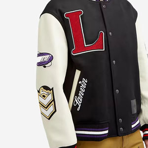 Veste bomber en toile vintage slim de haute qualité pour hommes, style varsity, à séchage rapide, coupe-vent, fermeture éclair, logo personnalisé, hiver - Product Image 3