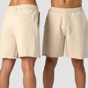 กางเกงขาสั้นเหงื่อผู้ชายแข็งแรงพร้อมเอวเชือกรูด - เหมาะสําหรับการออกกําลังกายในยิมและกิจกรรมกลางแจ้ง - Product Image 3