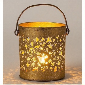 GalaCandle Holiday Charm Cast Aluminum Candle Holder Snowy Finish Festive Accent <b>Piece</b> for Christmas Decorations Tables <b>Mantels</b> - Product Image 5