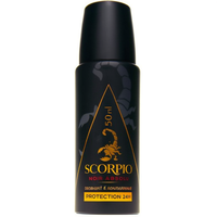 Déodorant et anti-transpirant en spray pour homme Scorpio-Noir Absolu, senteur boisée longue durée, 150 ml