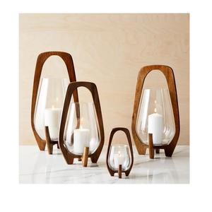 Nouvel arrivage Bougeoir en bois Bougeoir en bois noyer hêtre Bougeoir artisanal en bois pour la vaisselle Décorations de mariage - Product Image 4