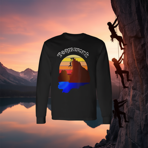 T-shirt à manches longues pour l'escalade en équipe, pour aider les uns les autres, à des fins promotionnelles - Product Image 3