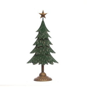Arbre de Noël en métal fait main unique adapté à la décoration de fête de vacances et au style intérieur de maison moderne - Product Image 2