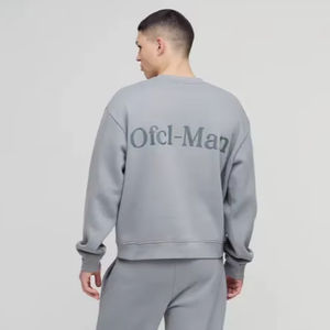 2025 tendencia de invierno transferencia serigrafiada todos los colores sudadera de gran tamaño para hombre Sudadera con capucha algodón pesado calidad Impresión de logotipo personalizado - Product Image 1