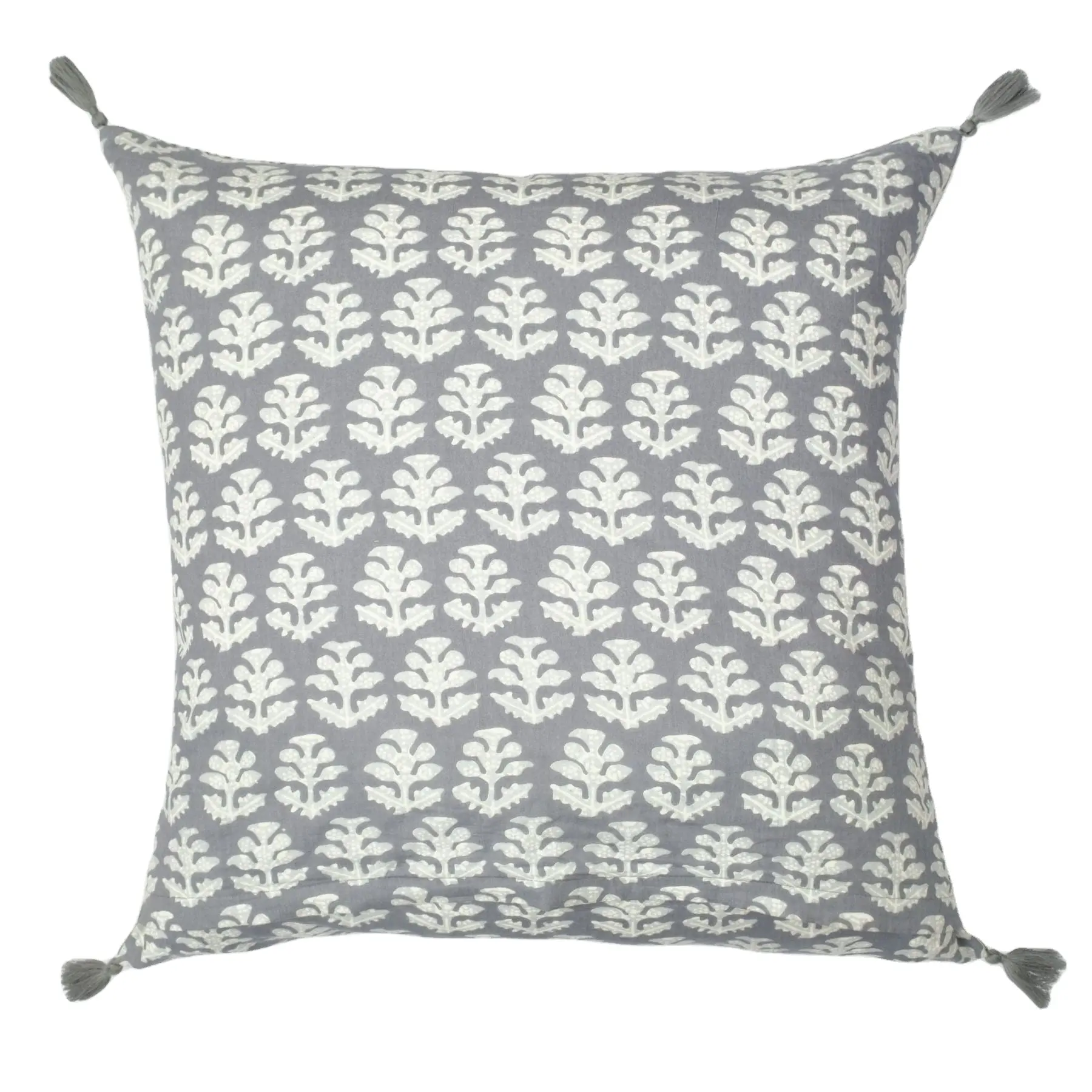 New Trending Grey Embroidered Cushion Cover