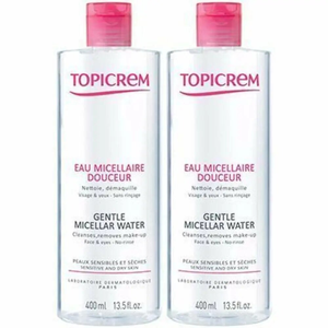 Topicrem Duo Pack Agua Micelar Suave 400ml España 2da Unidad 50% de Descuento Agua Desmaquillante - Product Image 1
