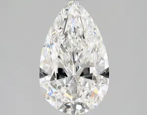 Berlian mewah pir alami potongan cemerlang dalam warna E dan VVS2 Tersedia dengan GIA tersertifikasi untuk cincin berlian mewah