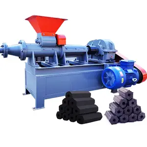 automatic activated leaves wood charcoal briquette press making machine plant