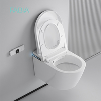 FABIA WC intelligent mural noir en céramique, certifié CE, avec bidet électrique intégré, vente en gros, articles sanitaires de Foshan