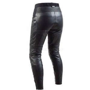 Pantalon en cuir pour moto homme de haute qualité, style classique avec fermeture sécurisée pour une conduite en toute sécurité - Product Image 3