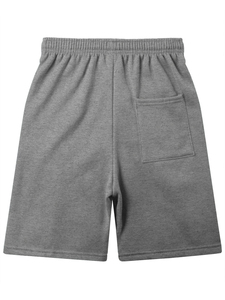 Nouvelle Arrivée Short de Sport Homme Uni Écologique 100% Coton Épais Molleton Français Respirant Imperméable Séchage Rapide Longueur Mi-Cuisse - Product Image 4