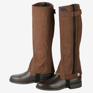 Service OEM, ensembles d'équitation unisexes pour adultes, ensembles d'équitation anglais en cuir véritable, modernes, bas de cuisse bas, pour l'entraînement, pour les motards, demi-chaps - Product Image 6