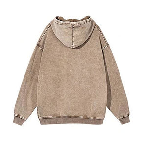 Sudadera con Capucha para Hombre con Cierre Frontal y Logotipo Personalizado, Tejido de Punto 100% Algodón Transpirable, Impresión Digital, Servicio OEM, Corte Regular - Product Image 4