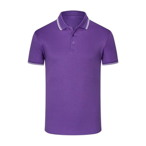 Vente en gros polo personnalisé à trois boutons pour hommes, tissu tricoté respirant à manches courtes de haute qualité, style décontracté de couleur unie - Product Image 1
