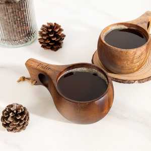 ถ้วย Rosewood kuksa พร้อมการแกะสลักและเป็นมิตรกับสิ่งแวดล้อมรูปทรงที่กำหนดเองสำหรับชากาแฟสุดหรูใช้ตั้งแคมป์กลางแจ้ง - Product Image 4