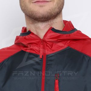 Chaquetas cortavientos de nuevo diseño 2025, chaquetas cortavientos transpirables de alta calidad de Color sólido para hombre - Product Image 6