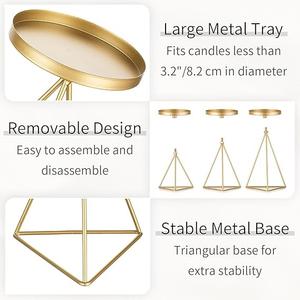 Aluminium Cast European Style Candlestick Holder <b>Set</b> of 2 & 3 Classy For <b>Christmas</b> Wedding Festivals And Best <b>Gifting</b> Idea - Product Image 2