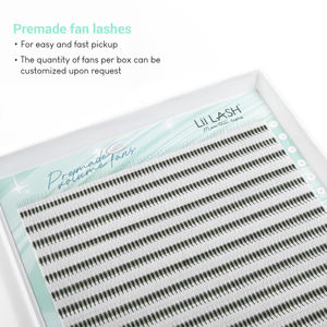 Symmetrical premade lash fans mix length C CC D DD .03 .05 .07 mega volume lash <b>extensions</b> mink lash wholesale with custom logo - Product Image 6
