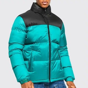 Blouson matelassé tendance en toile pour homme, col montant, imperméable, réversible, à capuche, doublure épaisse, idéal pour l'hiver, vente en gros - Product Image 4