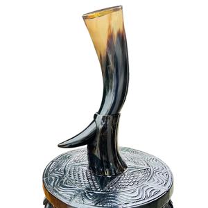 ฮอร์นสำหรับดื่มไวกิ้งสุดหรูพร้อมขาตั้งแตรควายธรรมชาติทำมือสัมผัสของจริงดีไซน์รูปสัตว์ - Product Image 3