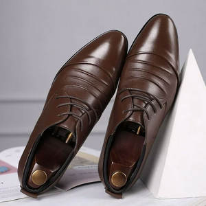 2024 New Style <b>Men</b> Business <b>Shoes</b> Black Color Leather Dress <b>Shoes</b> Man Male Wedding <b>Shoes</b> Handsome Made in Pakistan - Product Image 3