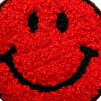 Vente en gros de patchs en chenille pour serviette de toilette, cadeau de fête, vêtements, patchs personnalisés en chenille brodés au fer de haute qualité