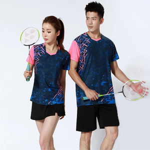 Personalizado de alta calidad de secado rápido transpirable bádminton uniforme mujeres/hombres uniformes de tenis de mesa - Product Image 1