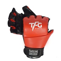 Nouveauté 2025 - Gants de MMA professionnels TAKESHI FIGHT GEAR de qualité supérieure, en cuir de vache véritable, personnalisables et confortables