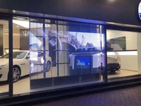 Écran de film LED transparent étanche extérieur haute luminosité 500x125mm pour la publicité sur panneau d'affichage, panneau flexible personnalisable