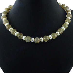 Collier de perles d'eau douce pour femmes, style classique, à porter au quotidien - Product Image 2