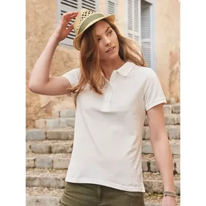 Polo Básico Orgánico para Mujer, Sostenible, para Merchandising Promocional - Product Image 1