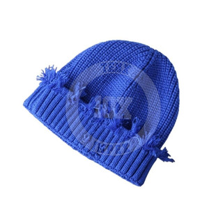 Logo personnalisé Taille Couleur Élégant en Détresse Jacquard Bonnets Vente à Chaud Bonnets Chapeaux Léger Vêtements de Plein Air - Product Image 4