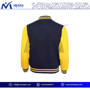 Veste universitaire personnalisée pour hommes avec manches en cuir Manteau en laine Letterman pour collège Style baseball Bomber Mode hivernale Streetwear - Product Image 3