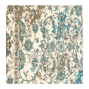 Alfombra de Franela Estampada Shufu Moderna de Pelo Medio con Respaldo de Goma Termoplástica, Características Antialérgicas, Lavable a Máquina, Antideslizante - Product Image 5