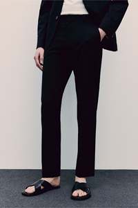 Pantalon chinos pour hommes 100% coton respirant décontracté coupe ajustée taille élastique longueur normale personnalisable pantalon à la mode OEM - Product Image 4