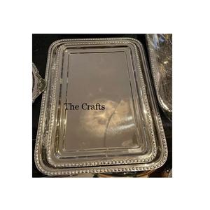 Plateau de service en bois de conception attrayante avec poignées en aluminium Plateau de nourriture d'ustensiles de cuisine d'hôtel et de restaurant - Product Image 5