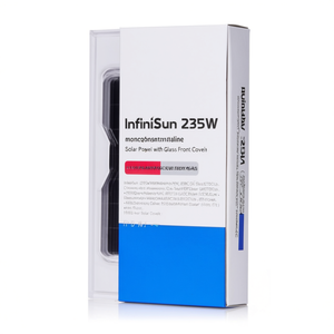 Panneau solaire monocristallin PERC InfiniSun 235W avec couvercle avant en verre - Product Image 2