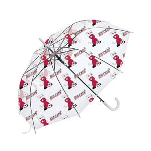 Parapluie pliant droit avec imprimé chat, graphiques numériques imprimés, tissu en nylon 190T pour usage promotionnel - Product Image 1