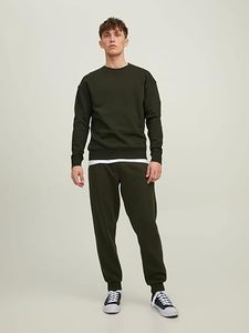 Sweat-shirt à col rond pour homme, de haute qualité, couleur unie, coupe classique, manches longues, 100% coton respirant, OEM - Product Image 4