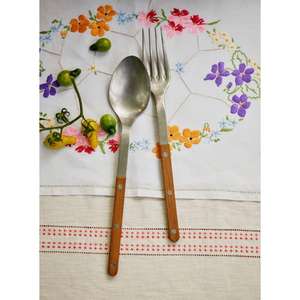 Perfectly Balanced Steel and <b>Wood</b> <b>Cutlery</b> for Seamless Dining With Premium Ergonomic Handles for Easy Use - Product Image 4