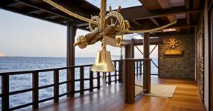 Campana de latón macizo para barcos, montaje en pared, anillo transparente para uso en interiores y exteriores, soporte pesado de latón macizo, tamaño de campana de barco, 5 pulgadas - Product Image 6