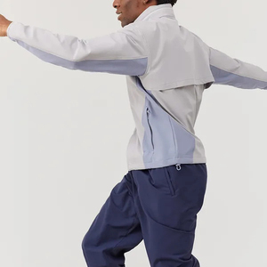 Veste de sport pour homme, coupe-vent d'extérieur, fermeture éclair, tissu léger imperméable, vente chaude - Product Image 3