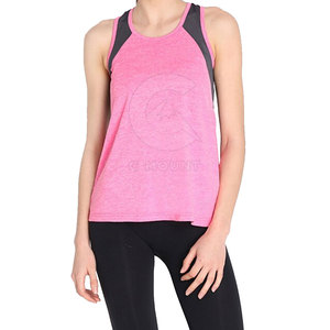 Camiseta sin mangas para mujer de último estilo, superventas, algodón, poliéster, gimnasio, ropa deportiva, estilo informal transpirable - Product Image 1