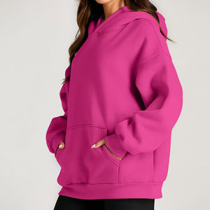 Hoodie de style incroyable, streetwear décontracté, épaules tombantes, respirant, respectueux de l'environnement, en tricot pour femmes - Product Image 5