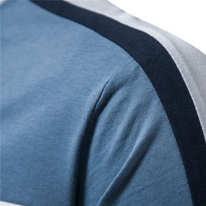 เสื้อยืดผู้ชายผ้าฝ้ายนุ่มใส่สบายระบายอากาศได้ดีเสื้อแฟชั่นดีไซน์ใหม่ - Product Image 4